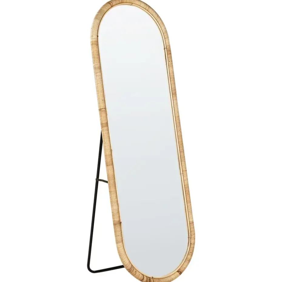 MONTOT - Staande spiegel - Naturel - Rotan