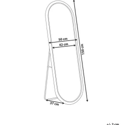 MONTOT - Staande spiegel - Naturel - Rotan