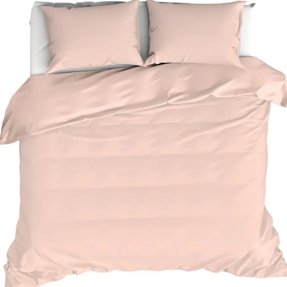 Moodit Dekbedovertrek Basil Pearl Pink - Lits Jumeaux - 240 x 220 cm - Katoen