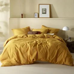 Moodit Dekbedovertrek Basil Sunshine - Lits Jumeaux - 240 x 220 cm - Katoen