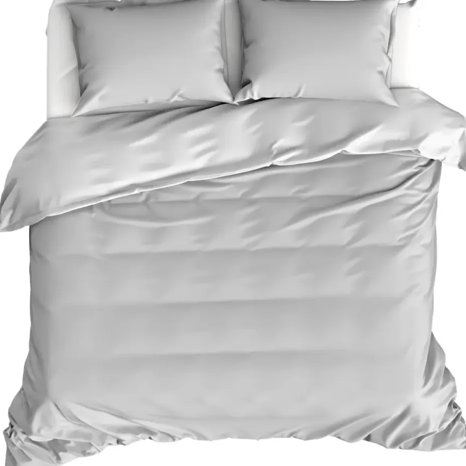 Moodit Dekbedovertrek Basil Silver - Lits Jumeaux - 240 x 220 cm - Katoen