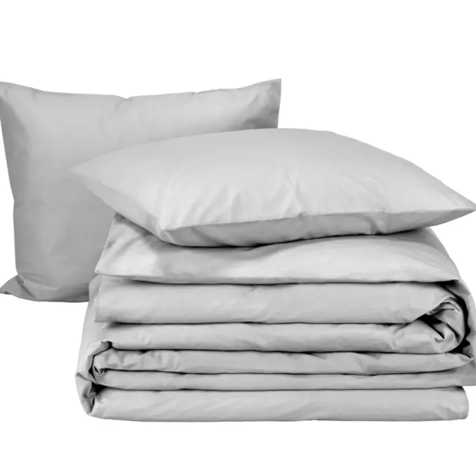 Moodit Dekbedovertrek Basil Silver - Lits Jumeaux - 240 x 220 cm - Katoen