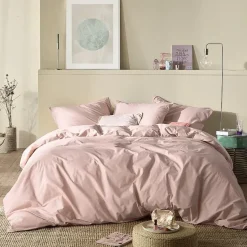 Moodit Dekbedovertrek Basil Pearl Pink - Tweepersoons - 200 x 220 cm - Katoen