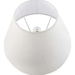 MORACA - Tafellamp - Wit/Blauw - Porselein/Linnen