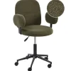 MORAGA - Bureaustoel - Donkergroen - Bouclé