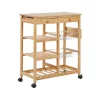MORINO - Keukentrolley - Lichte houtkleur - Bamboehout