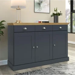 Motala - Dressoir met 3 deuren en 3 laden grijs