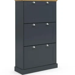 Motala - Schoenenkast met 3 kleppen in antraciet