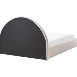 MOUZON - Bed met opbergruimte - Lichtbeige - 140 x 200 cm - Stof