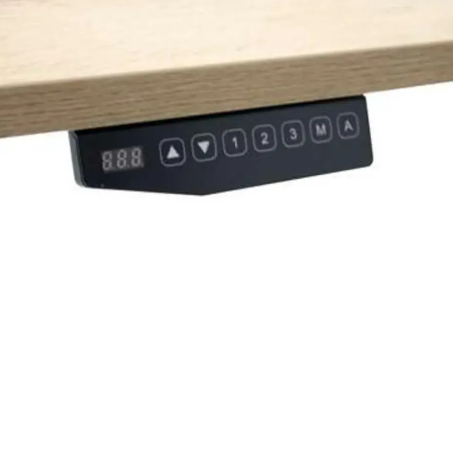 MRC COMFORT elektrisch zit sta bureau - 160x80 - bruin eiken