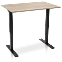 MRC COMFORT elektrisch zit sta bureau - 120x80 - robuust eiken