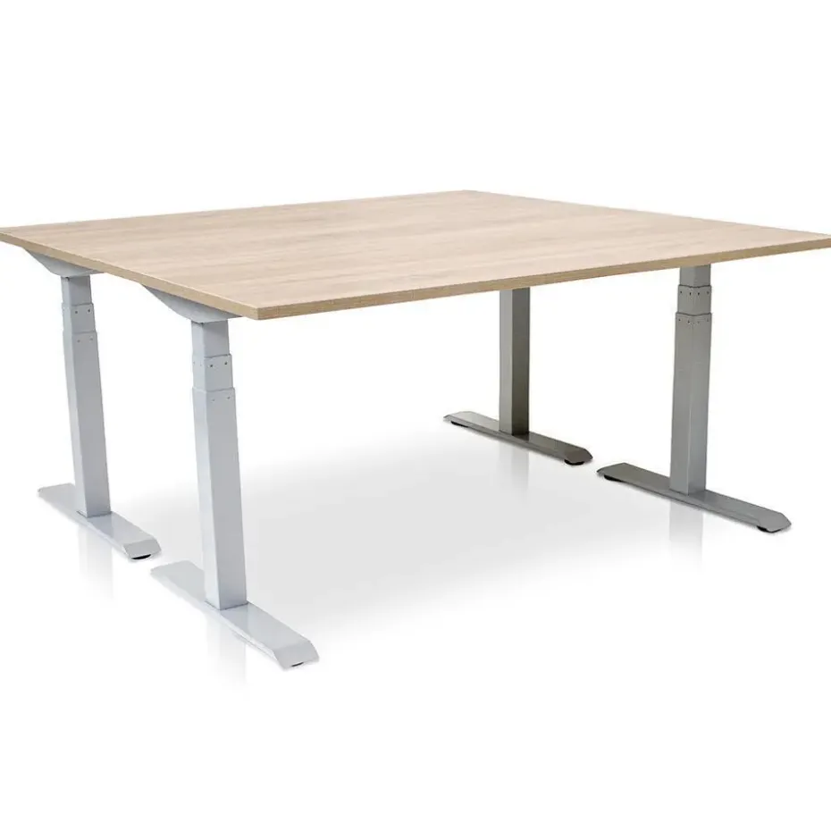MRC PRO elektrisch ARBO zit-sta bureau - 180x80 cm - midden eiken