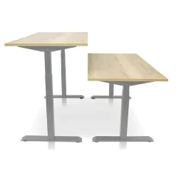 MRC PRO elektrisch ARBO zit-sta bureau - 140x80 cm robuust eiken