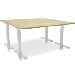 MRC PRO elektrisch ARBO zit-sta bureau - 160x80 cm robuust eiken