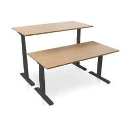 MRC PRO elektrisch ARBO zit-sta bureau - 180x80 cm - havanna