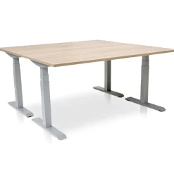 MRC PRO elektrisch ARBO zit-sta bureau - 140x80 cm - midden eiken