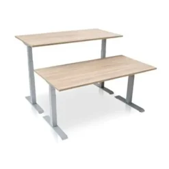 MRC PRO elektrisch ARBO zit-sta bureau - 160x80 cm - midden eiken