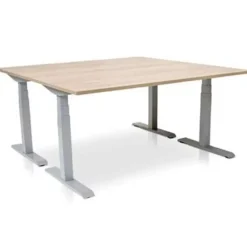 MRC PRO elektrisch ARBO zit-sta bureau - 160x80 cm - midden eiken