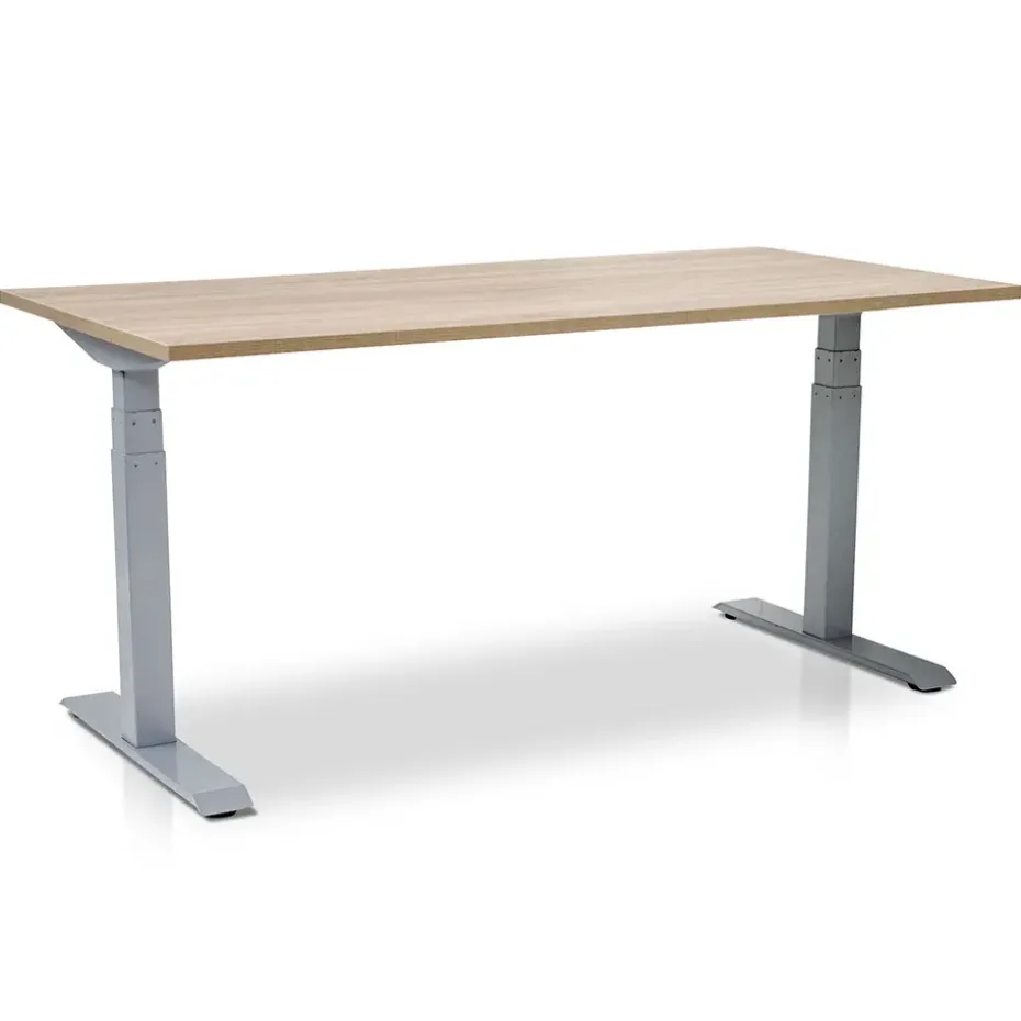 MRC PRO elektrisch ARBO zit-sta bureau - 120x80 cm - midden eiken