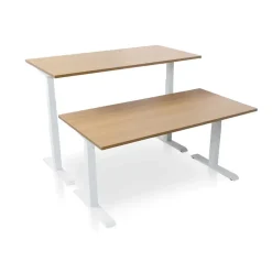 MRC PRO elektrisch ARBO zit-sta bureau - 180x80 cm - havanna