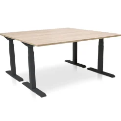 MRC PRO elektrisch ARBO zit-sta bureau - 160x80 cm - midden eiken