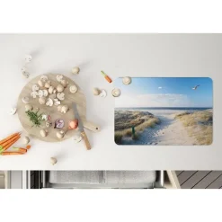 MuchoWow Placemat (6stuks) 45x30cm Duin Meeuw Strand Zee Zon