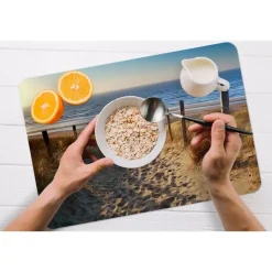 MuchoWow Placemat (6stuks) 45x30cm Strand Zee Nederland Duinen
