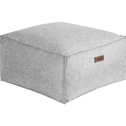 MUKKI - Poef - Grijs - 50 x 50 cm - Polyester