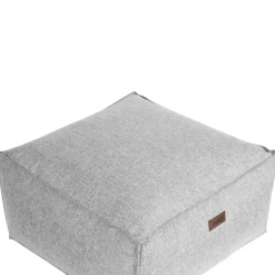 MUKKI - Poef - Grijs - 50 x 50 cm - Polyester