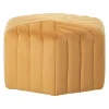 MURIETTA - Poef - Geel - 53 cm - Fluweel
