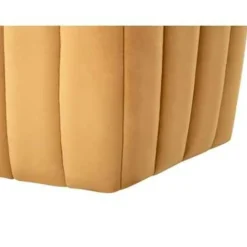 MURIETTA - Poef - Geel - 53 cm - Fluweel