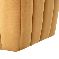 MURIETTA - Poef - Geel - 53 cm - Fluweel