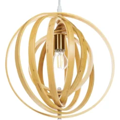 MURRELL - Hanglamp - Lichtbruin - Populierenhout