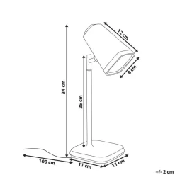 MUSCA - Bureaulamp LED - Wit - Synthetisch materiaal