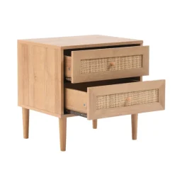 Nachtkastje - Bijzettafel - 39 x 48 x 49 cm - eiken kleur