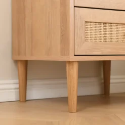 Nachtkastje - Bijzettafel - 39 x 48 x 49 cm - eiken kleur