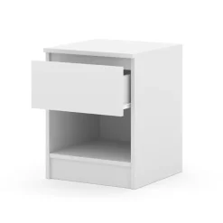 Nachtkastje - Nachtkast Wit - 40 x 40 x 51 cm - 1 lade