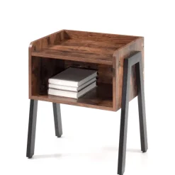 Nachtkastje - vintage look - 46x52x35 cm - vintage bruin