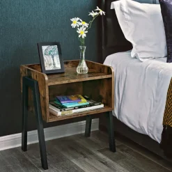 Nachtkastje - vintage look - 46x52x35 cm - vintage bruin