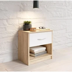 Nachtkastje Beppu met 1 lade - eik