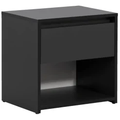 Nachtkastje Lyon - 1 lade - zwart