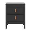 Nachtkastje Madeira - 2 lades - zwart