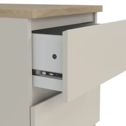 Nachtkastje Naia - 3 lades - greige