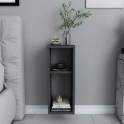 Nachtkastje Noano - 22x23x60 cm - MDF - antraciet