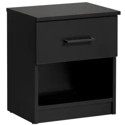 Nachtkastje Sena - 1 lade - zwart