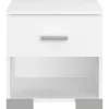 Nachtkastje Timo - 1 lade - wit