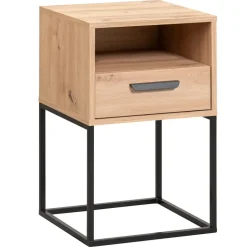 Nachtkastje Tokio - 1 lade en vak - eikenkleur
