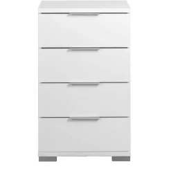 Nachtkastje Valencia - 4 lades - wit