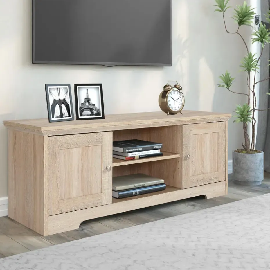 Nanna - TV-meubel met 2 deuren in eiken effect