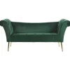 NANTILLY - Chaise longue - Groen - Symmetrisch - Fluweel